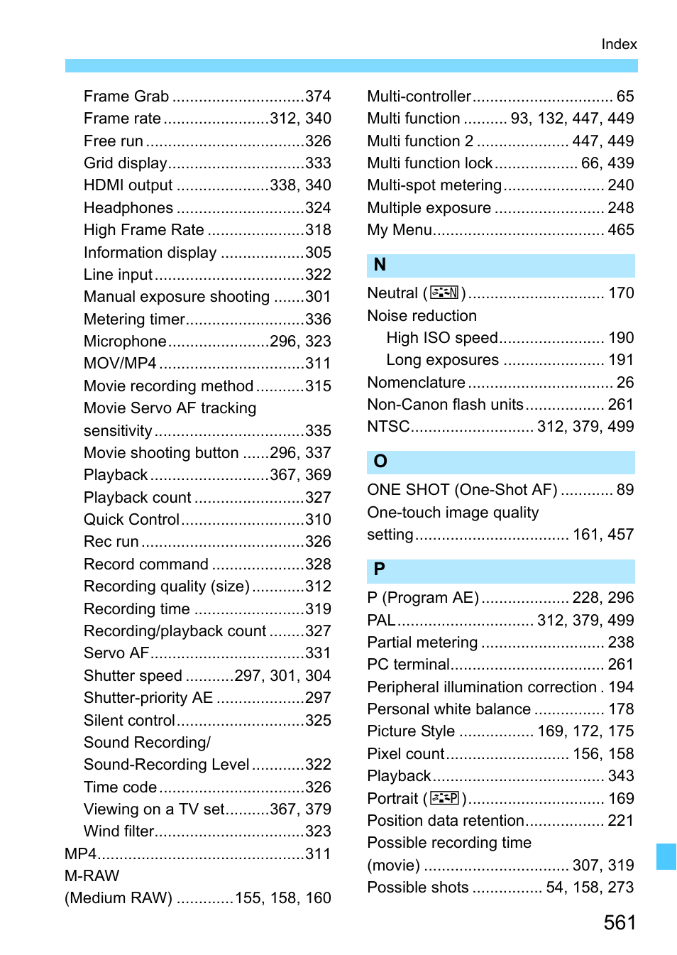 Canon EOS-1D X Mark II DSLR Camera (Body Only) User Manual | Page 561 / 564