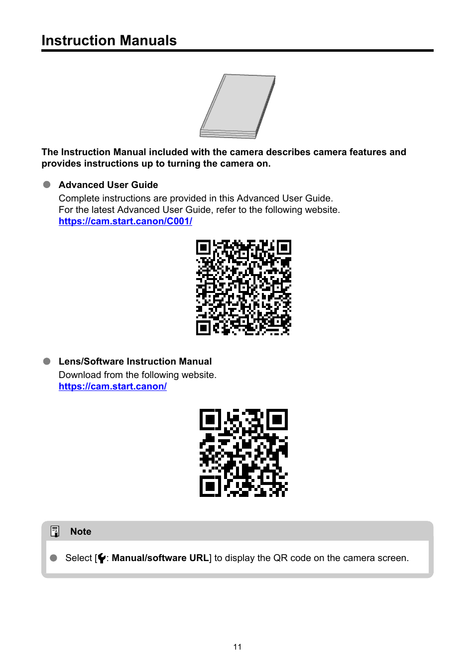 Instruction manuals | Canon EOS-1D X Mark III DSLR Camera (Body Only) User Manual | Page 11 / 966