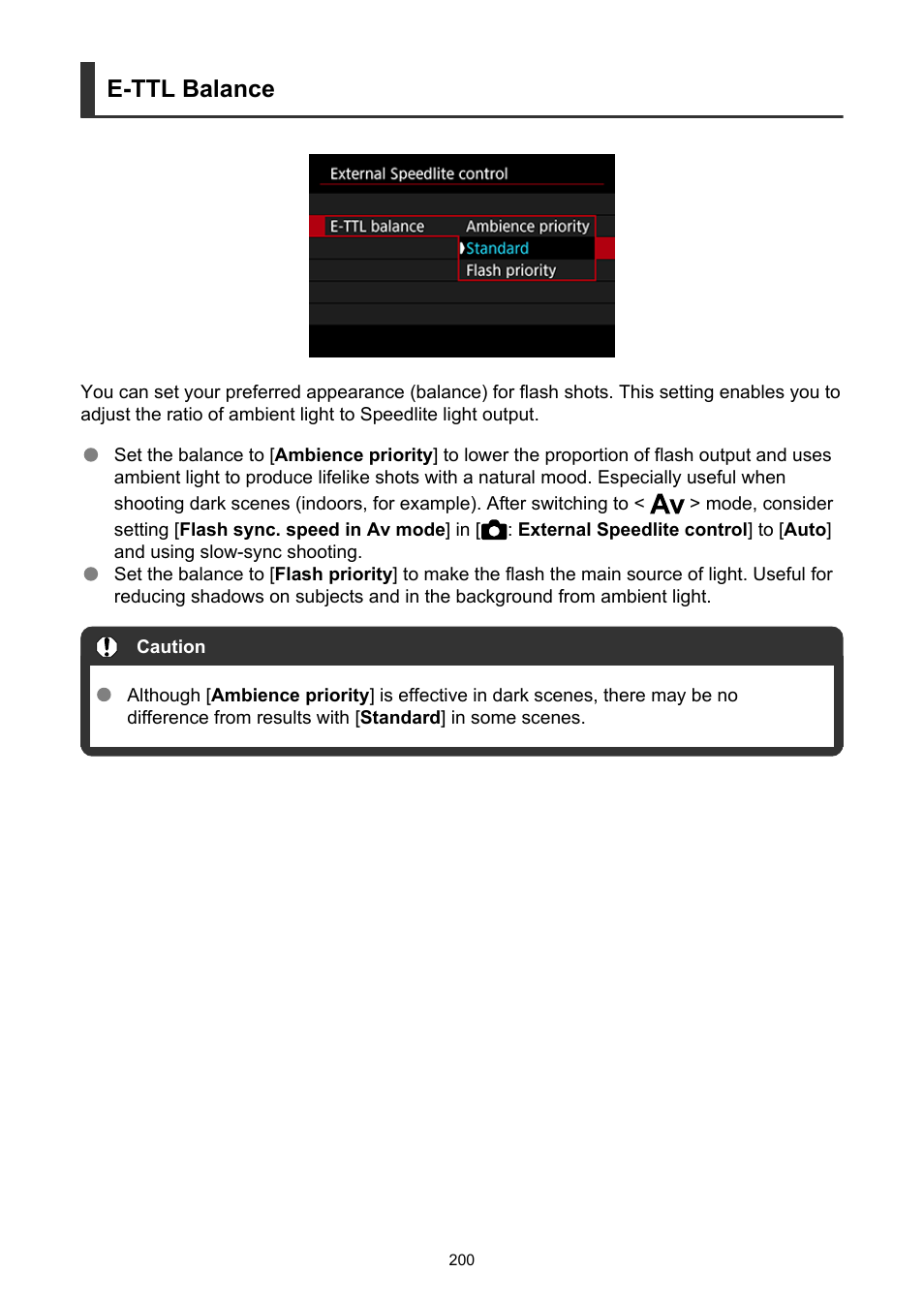 E-ttl balance | Canon EOS-1D X Mark III DSLR Camera (Body Only) User Manual | Page 200 / 966