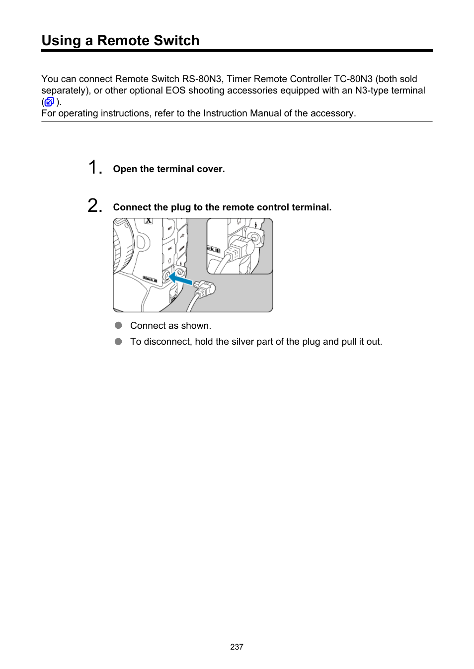Using a remote switch, Sold separately) for bulb exposures | Canon EOS-1D X Mark III DSLR Camera (Body Only) User Manual | Page 237 / 966