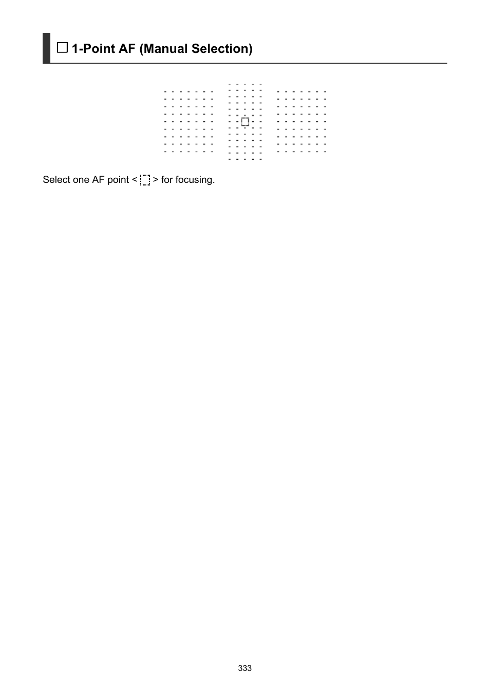 Point af (manual selection) | Canon EOS-1D X Mark III DSLR Camera (Body Only) User Manual | Page 333 / 966