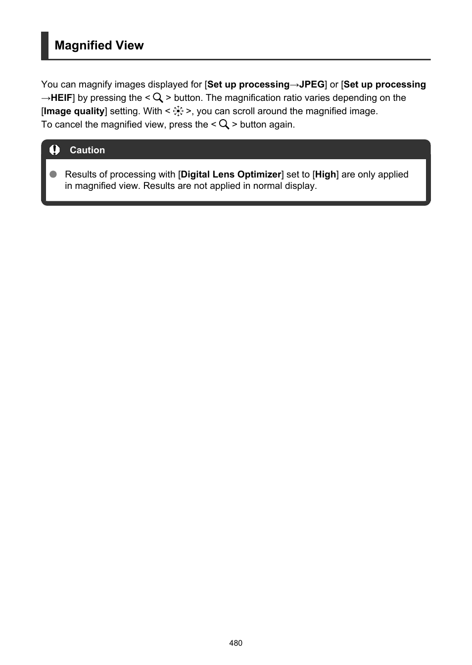 Magnified view | Canon EOS-1D X Mark III DSLR Camera (Body Only) User Manual | Page 480 / 966