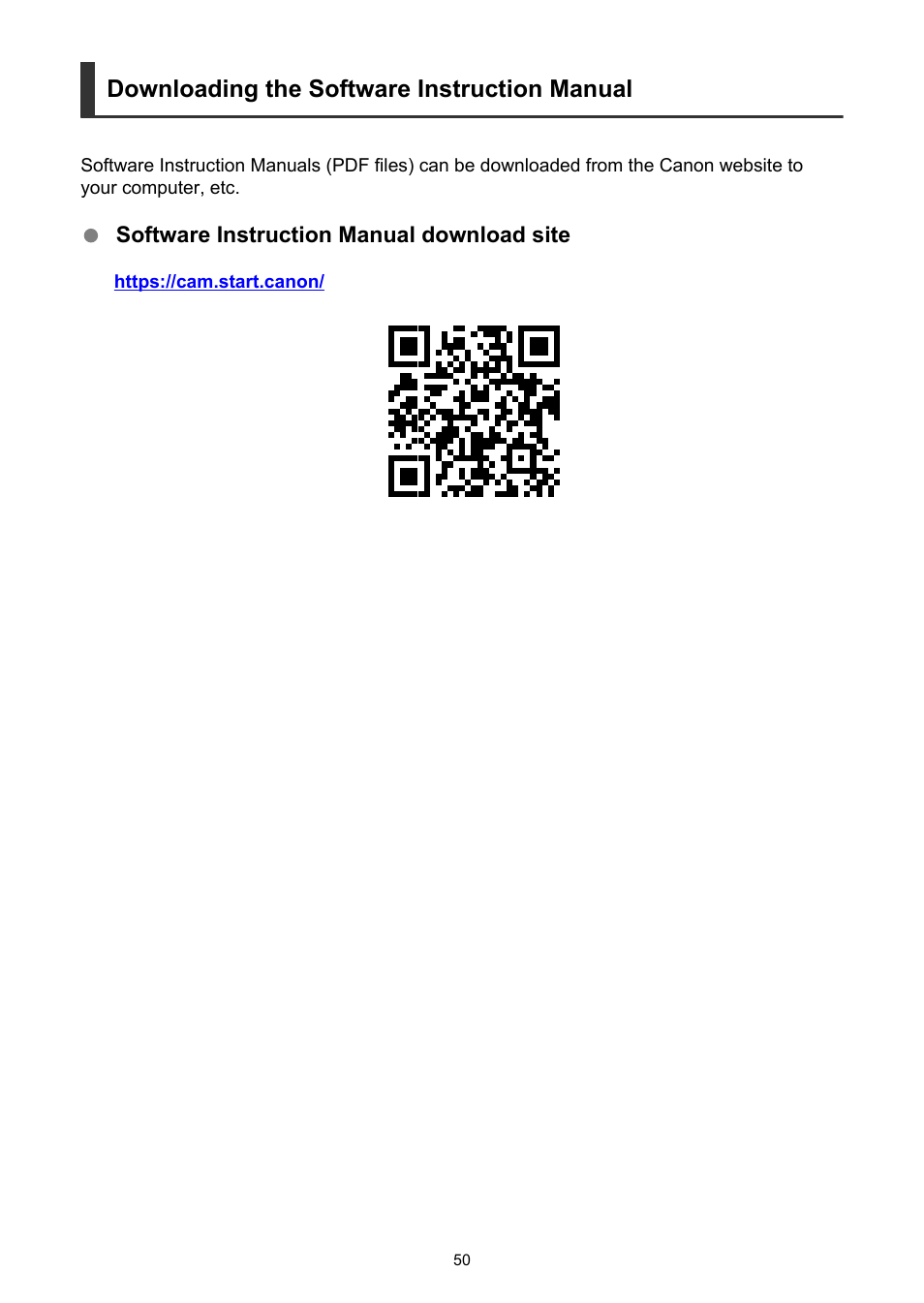 Downloading the software instruction manual | Canon EOS-1D X Mark III DSLR Camera (Body Only) User Manual | Page 50 / 966