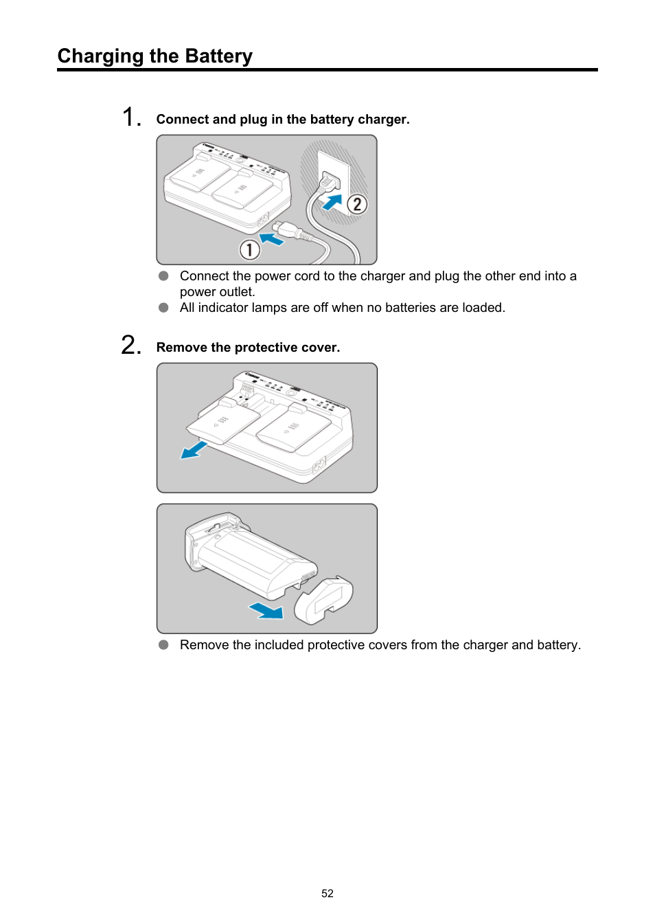 Charging the battery | Canon EOS-1D X Mark III DSLR Camera (Body Only) User Manual | Page 52 / 966