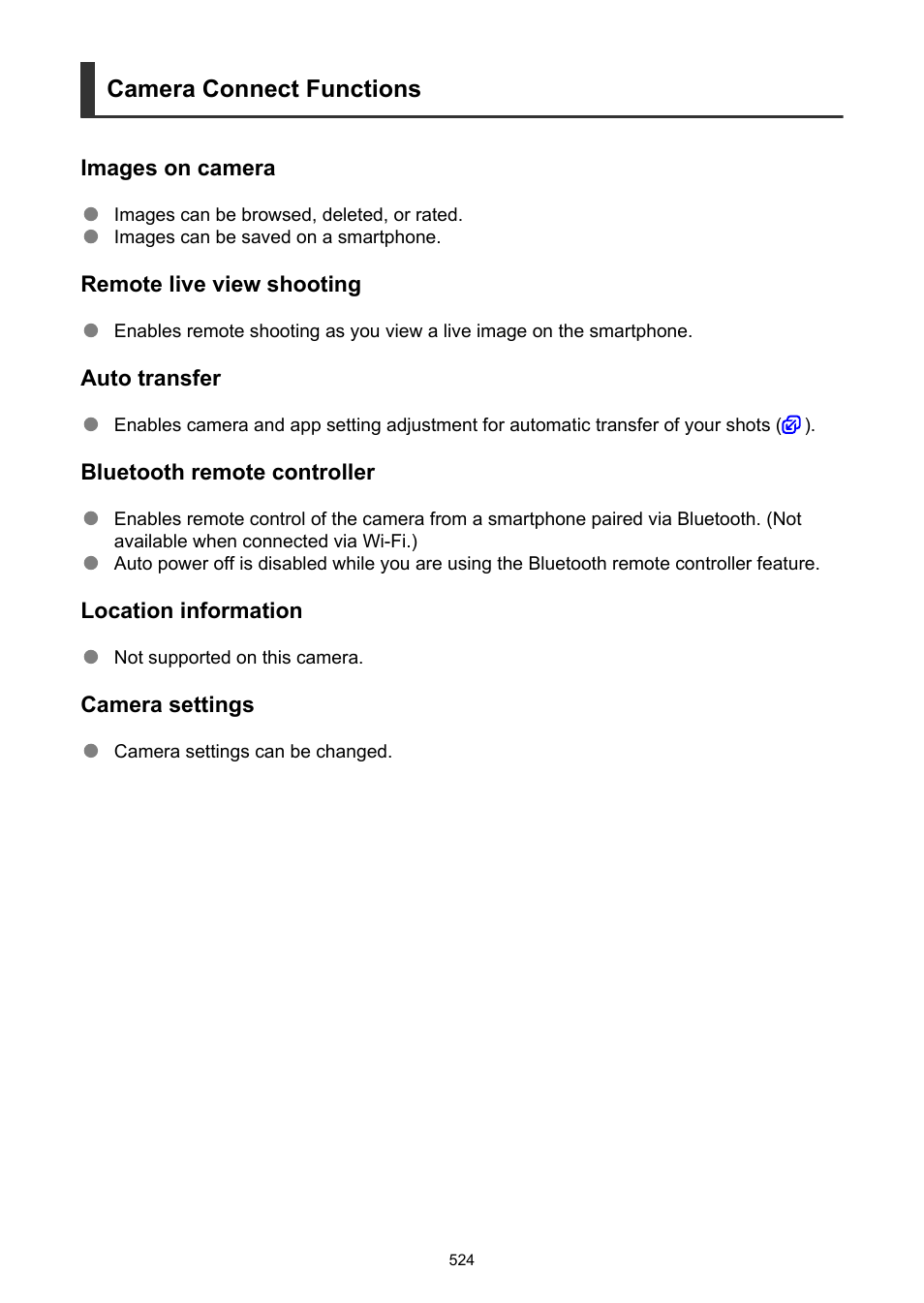 Camera connect functions | Canon EOS-1D X Mark III DSLR Camera (Body Only) User Manual | Page 524 / 966