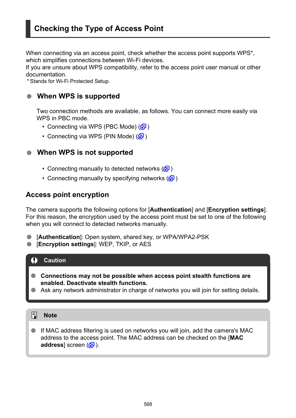 Checking the type of access point | Canon EOS-1D X Mark III DSLR Camera (Body Only) User Manual | Page 568 / 966