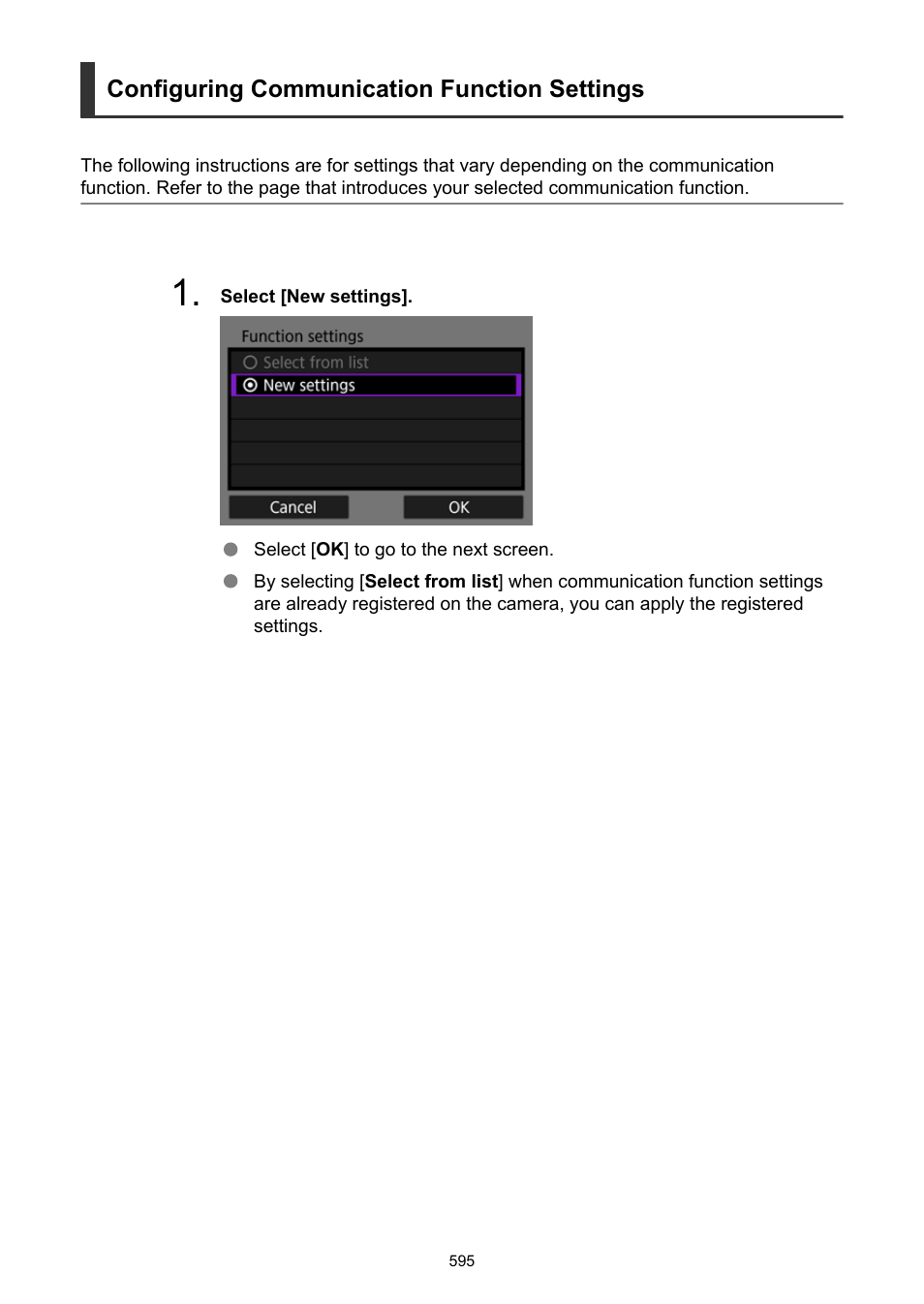 Configuring communication function settings | Canon EOS-1D X Mark III DSLR Camera (Body Only) User Manual | Page 595 / 966