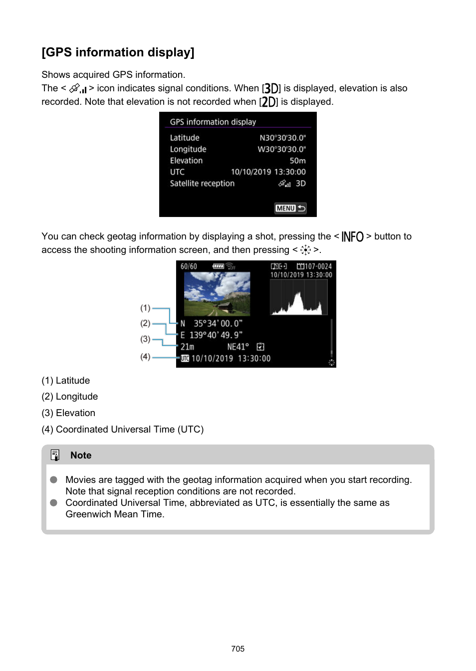 Gps information display | Canon EOS-1D X Mark III DSLR Camera (Body Only) User Manual | Page 705 / 966