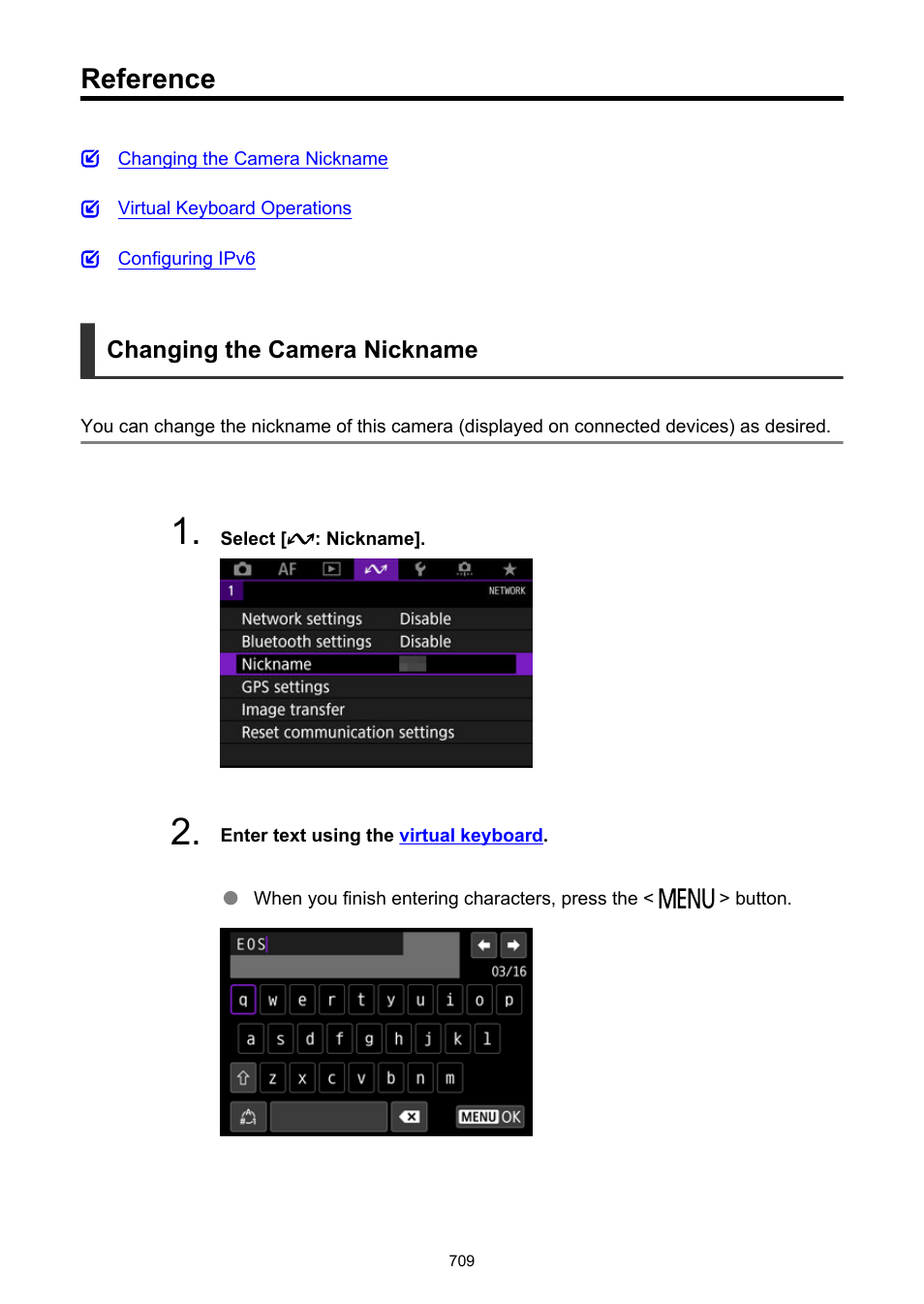 Reference, Nickname | Canon EOS-1D X Mark III DSLR Camera (Body Only) User Manual | Page 709 / 966