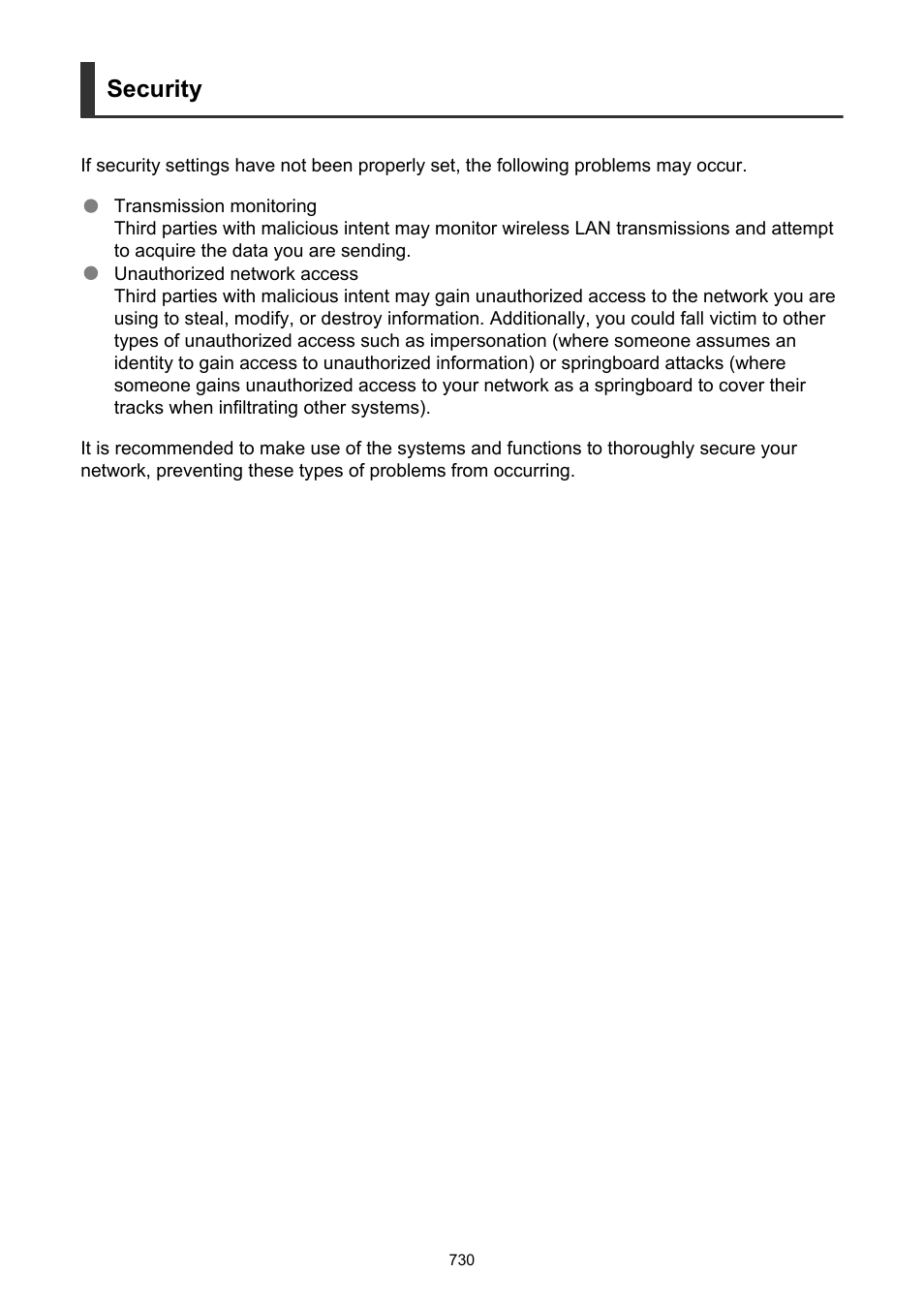 Security | Canon EOS-1D X Mark III DSLR Camera (Body Only) User Manual | Page 730 / 966