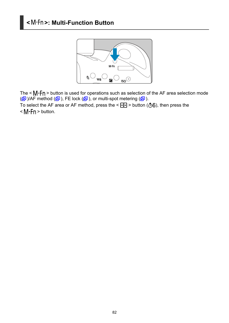 Multi-function button | Canon EOS-1D X Mark III DSLR Camera (Body Only) User Manual | Page 82 / 966