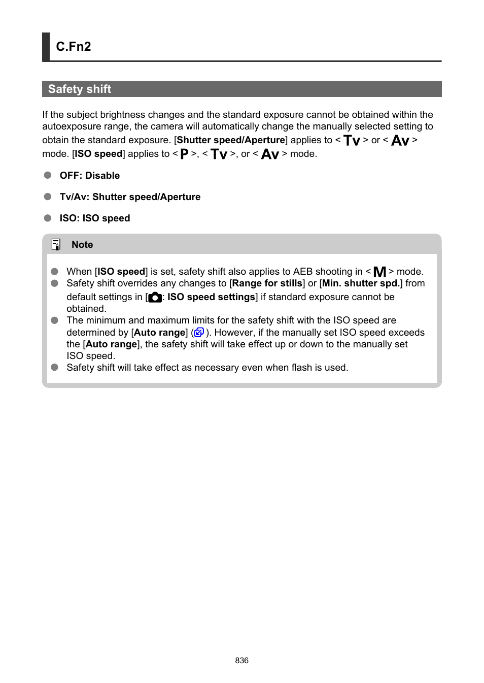 Safety shift, C.fn2 | Canon EOS-1D X Mark III DSLR Camera (Body Only) User Manual | Page 836 / 966