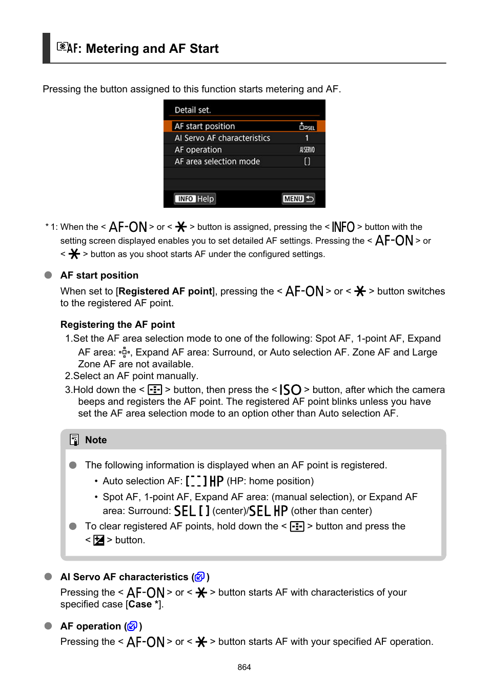 Metering and af start | Canon EOS-1D X Mark III DSLR Camera (Body Only) User Manual | Page 864 / 966