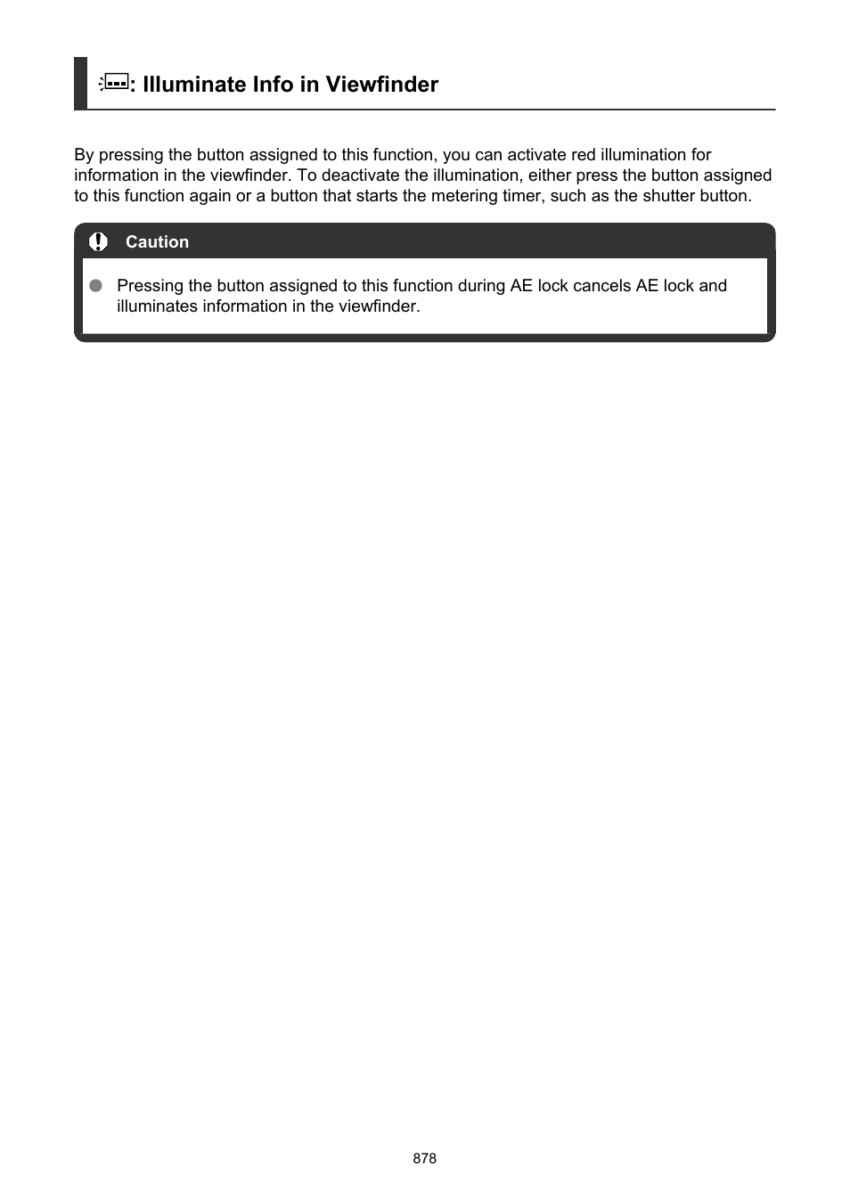 Illuminate info in viewfinder | Canon EOS-1D X Mark III DSLR Camera (Body Only) User Manual | Page 878 / 966