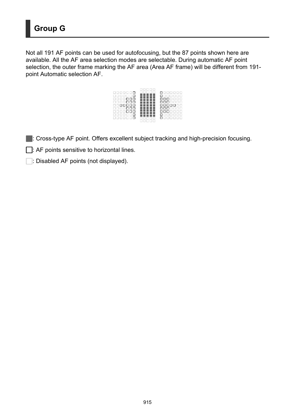 Group g | Canon EOS-1D X Mark III DSLR Camera (Body Only) User Manual | Page 915 / 966