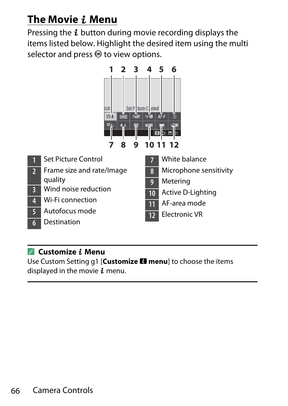 The movie i menu | Nikon D780 DSLR Camera (Body Only) User Manual | Page 112 / 944