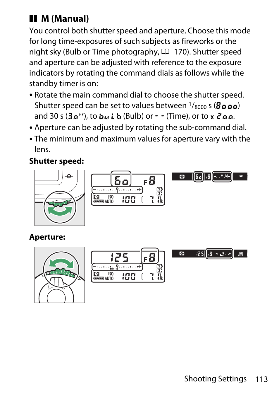 M (manual) | Nikon D780 DSLR Camera (Body Only) User Manual | Page 159 / 944