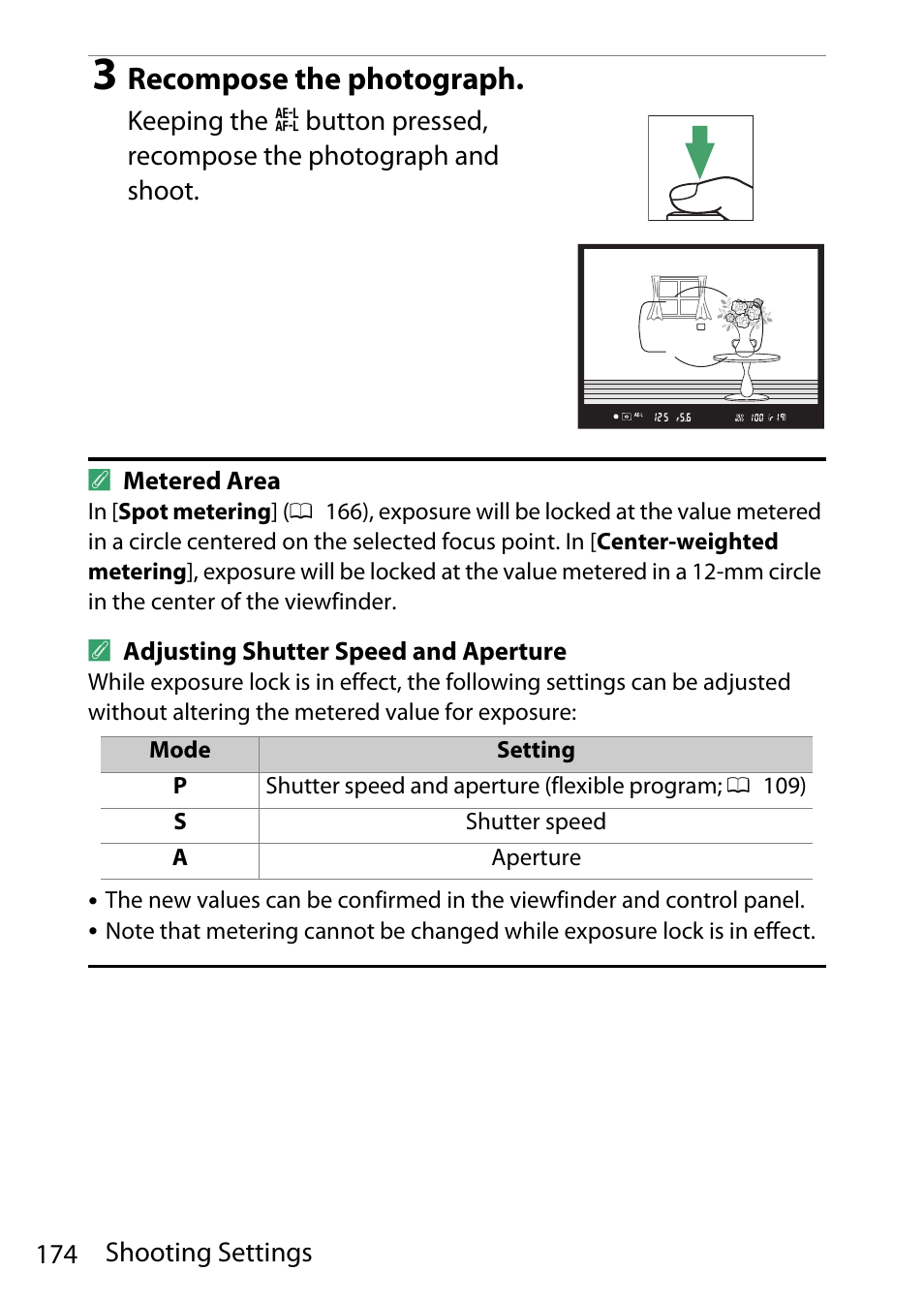 Recompose the photograph | Nikon D780 DSLR Camera (Body Only) User Manual | Page 220 / 944