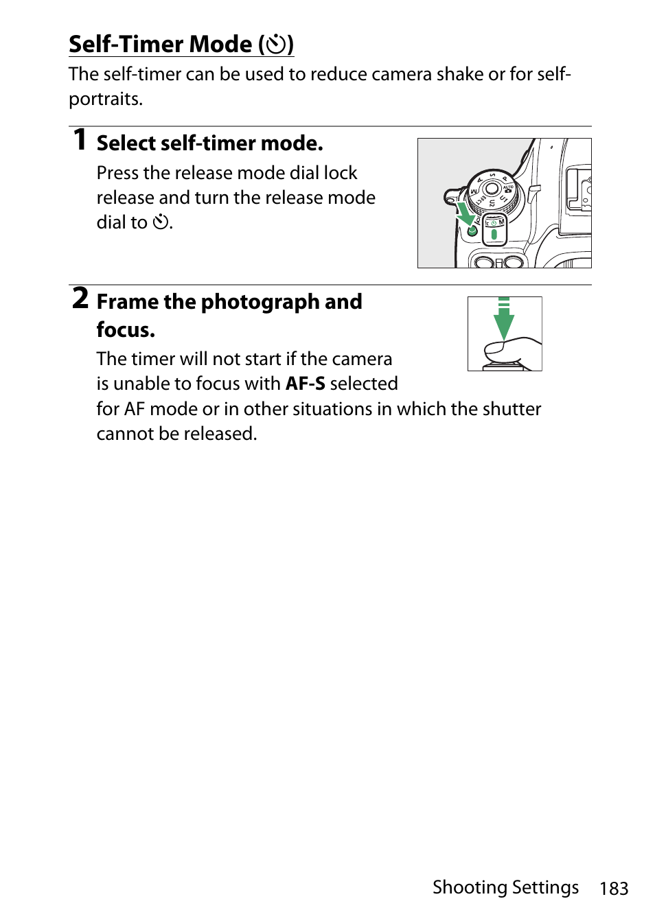 Self-timer mode | Nikon D780 DSLR Camera (Body Only) User Manual | Page 229 / 944