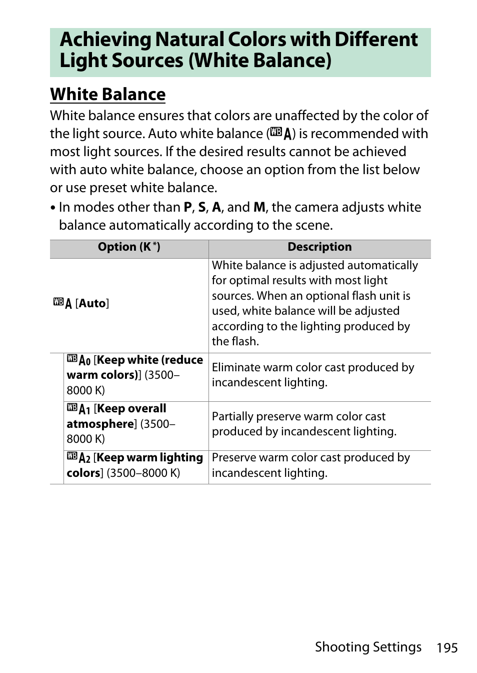 White balance | Nikon D780 DSLR Camera (Body Only) User Manual | Page 241 / 944