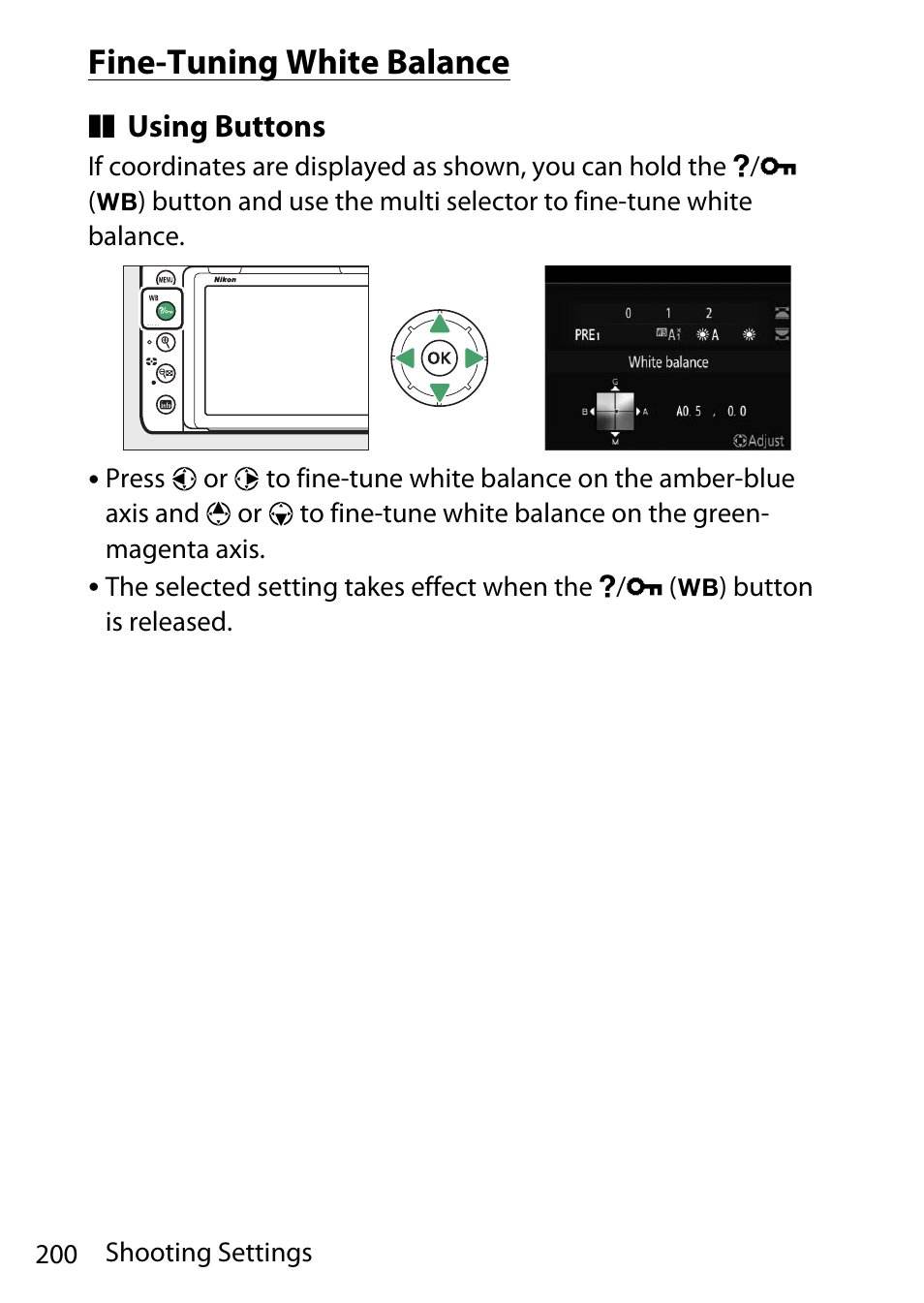 Fine-tuning white balance | Nikon D780 DSLR Camera (Body Only) User Manual | Page 246 / 944