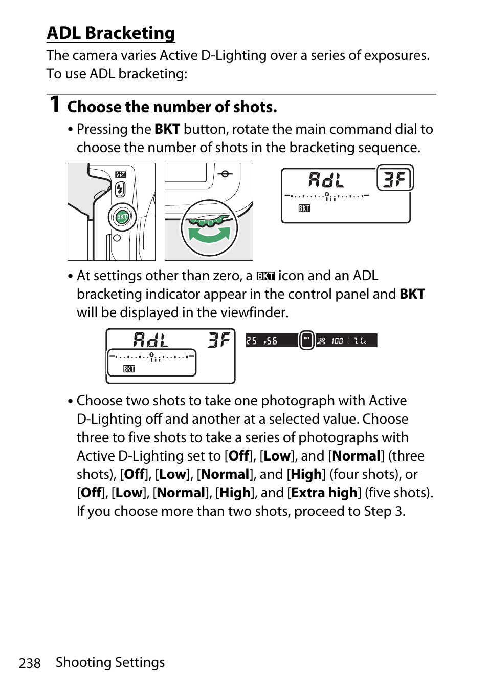 Adl bracketing | Nikon D780 DSLR Camera (Body Only) User Manual | Page 284 / 944