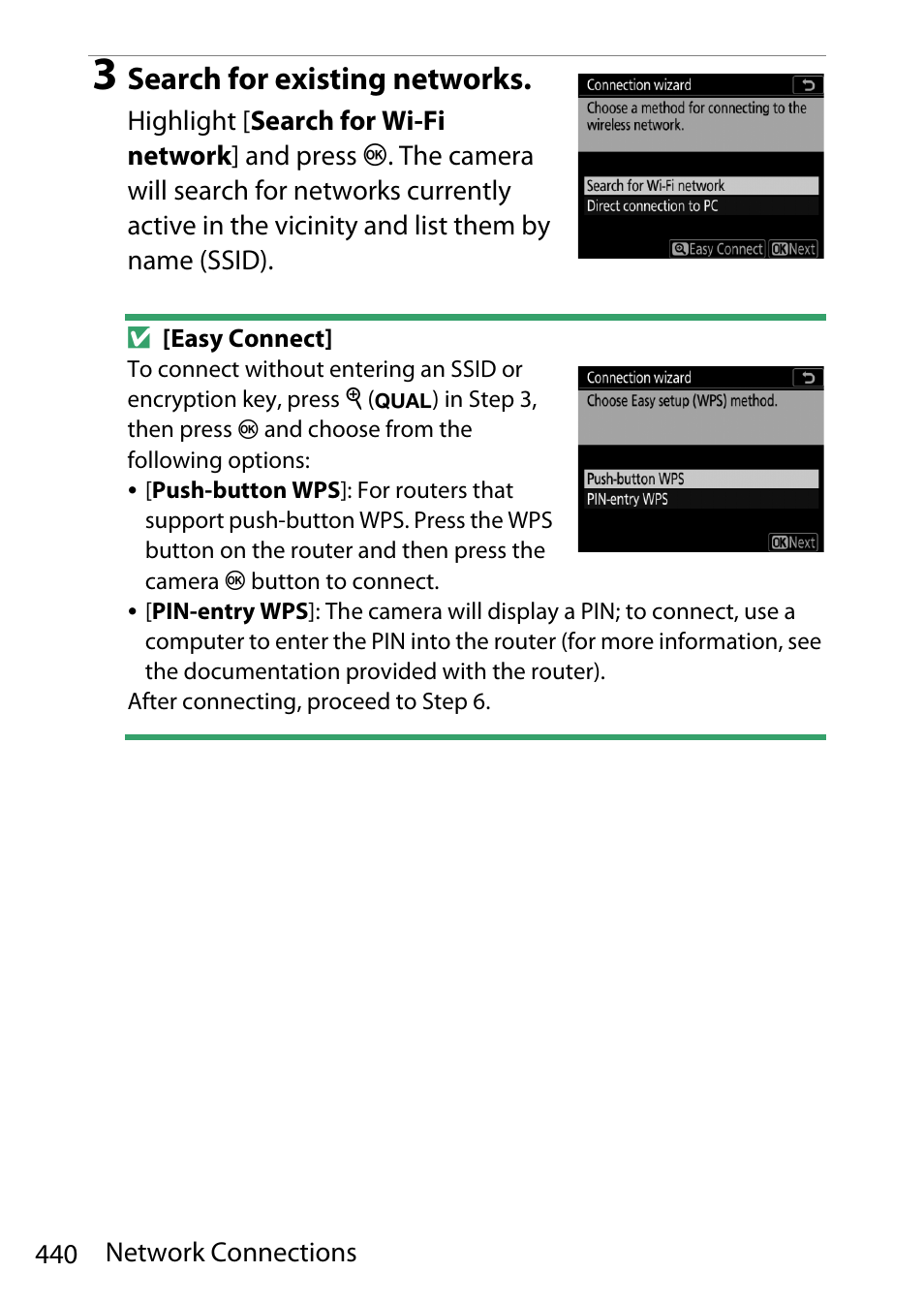 Search for existing networks | Nikon D780 DSLR Camera (Body Only) User Manual | Page 486 / 944