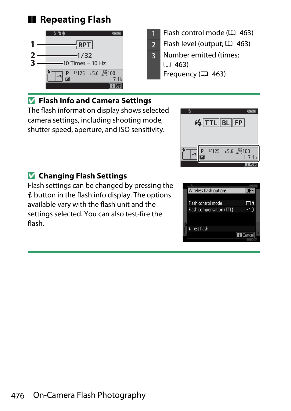 Repeating flash | Nikon D780 DSLR Camera (Body Only) User Manual | Page 522 / 944