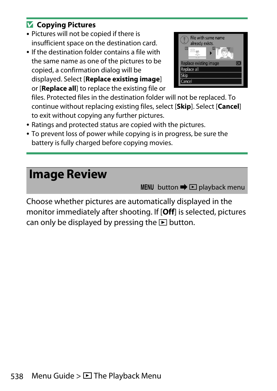 Image review | Nikon D780 DSLR Camera (Body Only) User Manual | Page 584 / 944