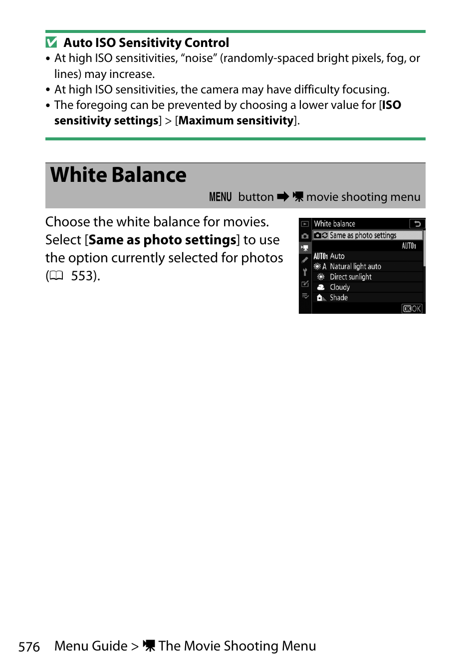 White balance | Nikon D780 DSLR Camera (Body Only) User Manual | Page 622 / 944