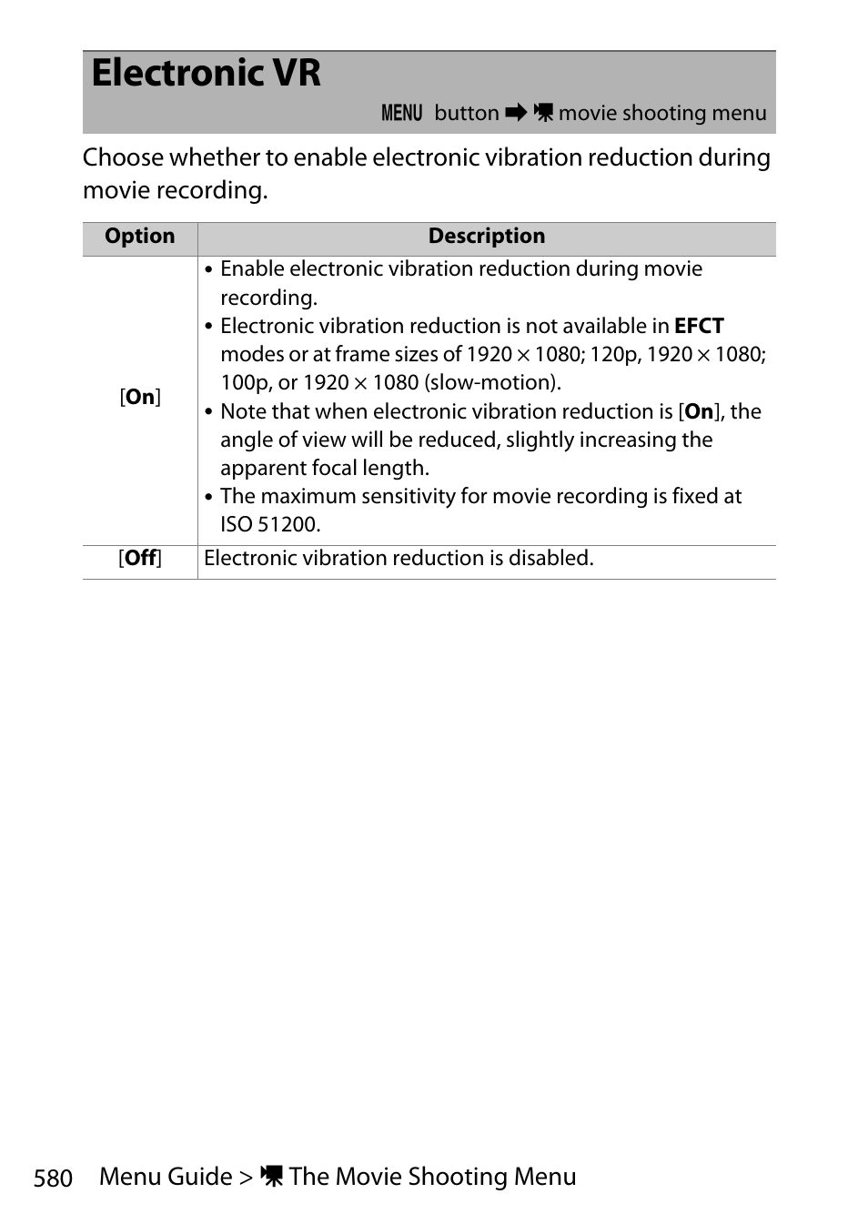 Electronic vr | Nikon D780 DSLR Camera (Body Only) User Manual | Page 626 / 944