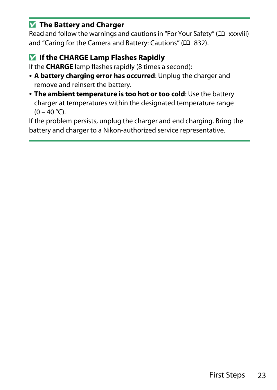 23 first steps | Nikon D780 DSLR Camera (Body Only) User Manual | Page 69 / 944