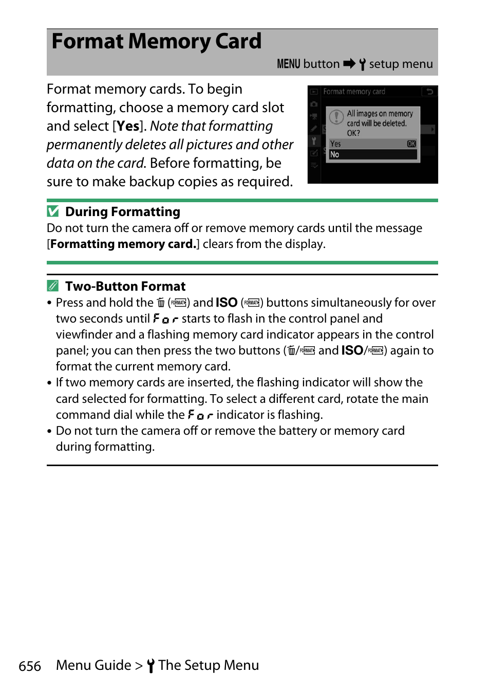 Format memory card | Nikon D780 DSLR Camera (Body Only) User Manual | Page 702 / 944