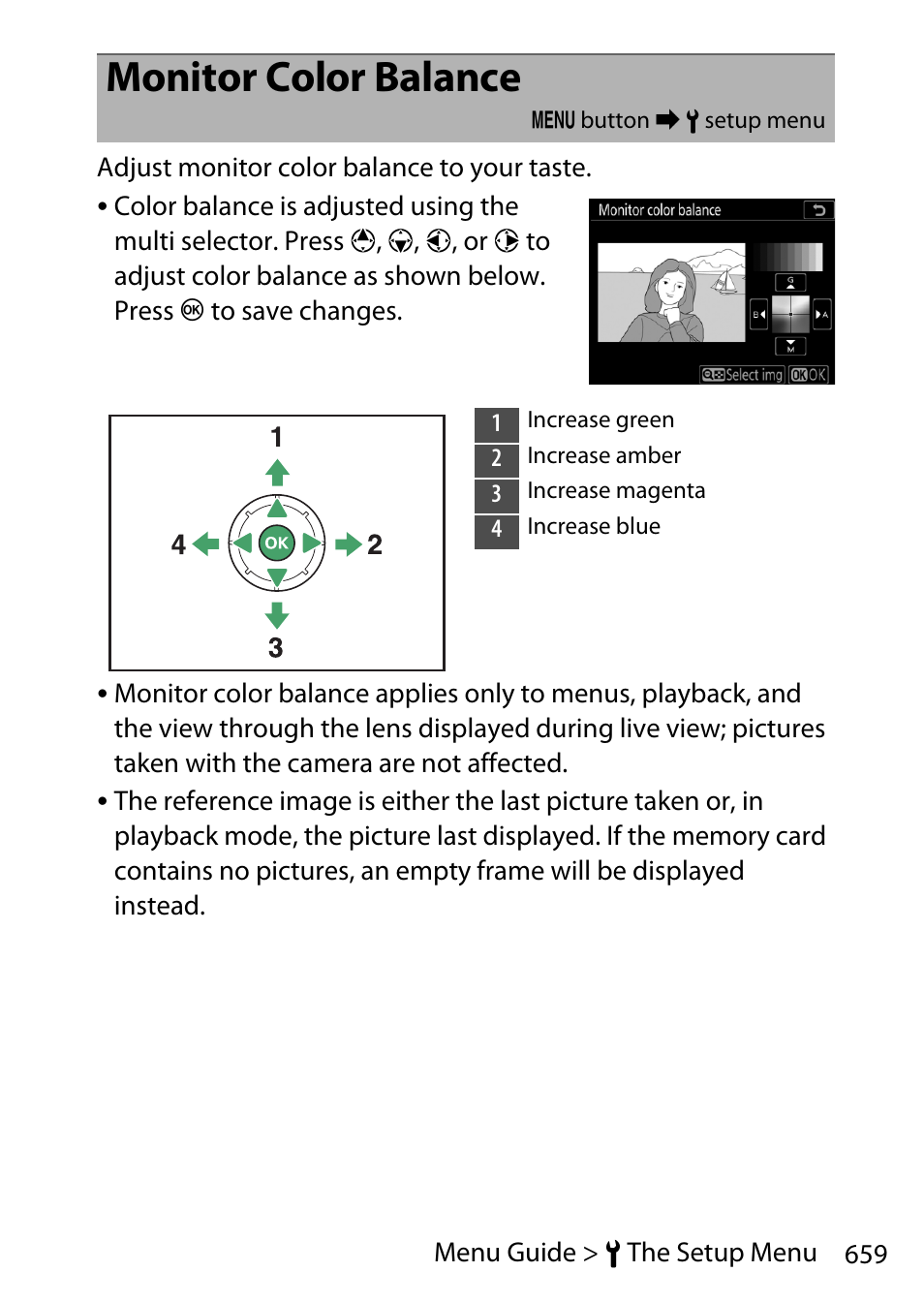 Monitor color balance | Nikon D780 DSLR Camera (Body Only) User Manual | Page 705 / 944