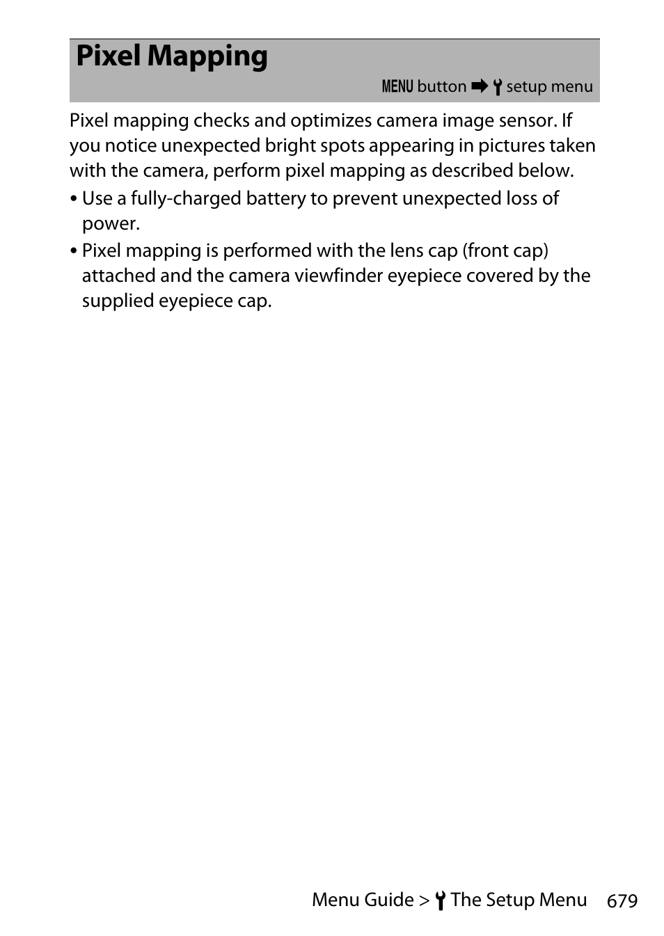 Pixel mapping | Nikon D780 DSLR Camera (Body Only) User Manual | Page 725 / 944