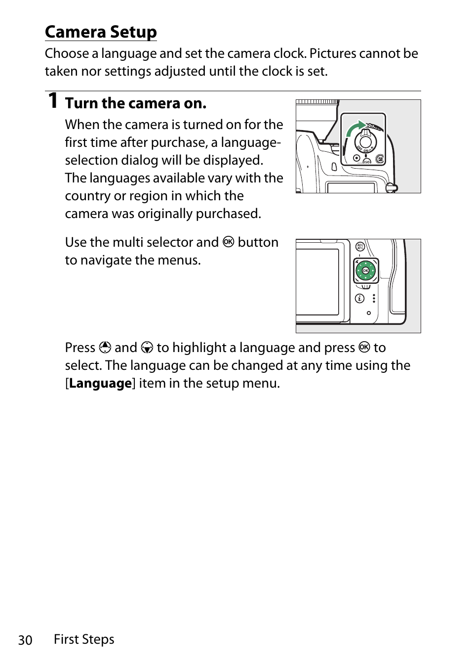 Camera setup | Nikon D780 DSLR Camera (Body Only) User Manual | Page 76 / 944