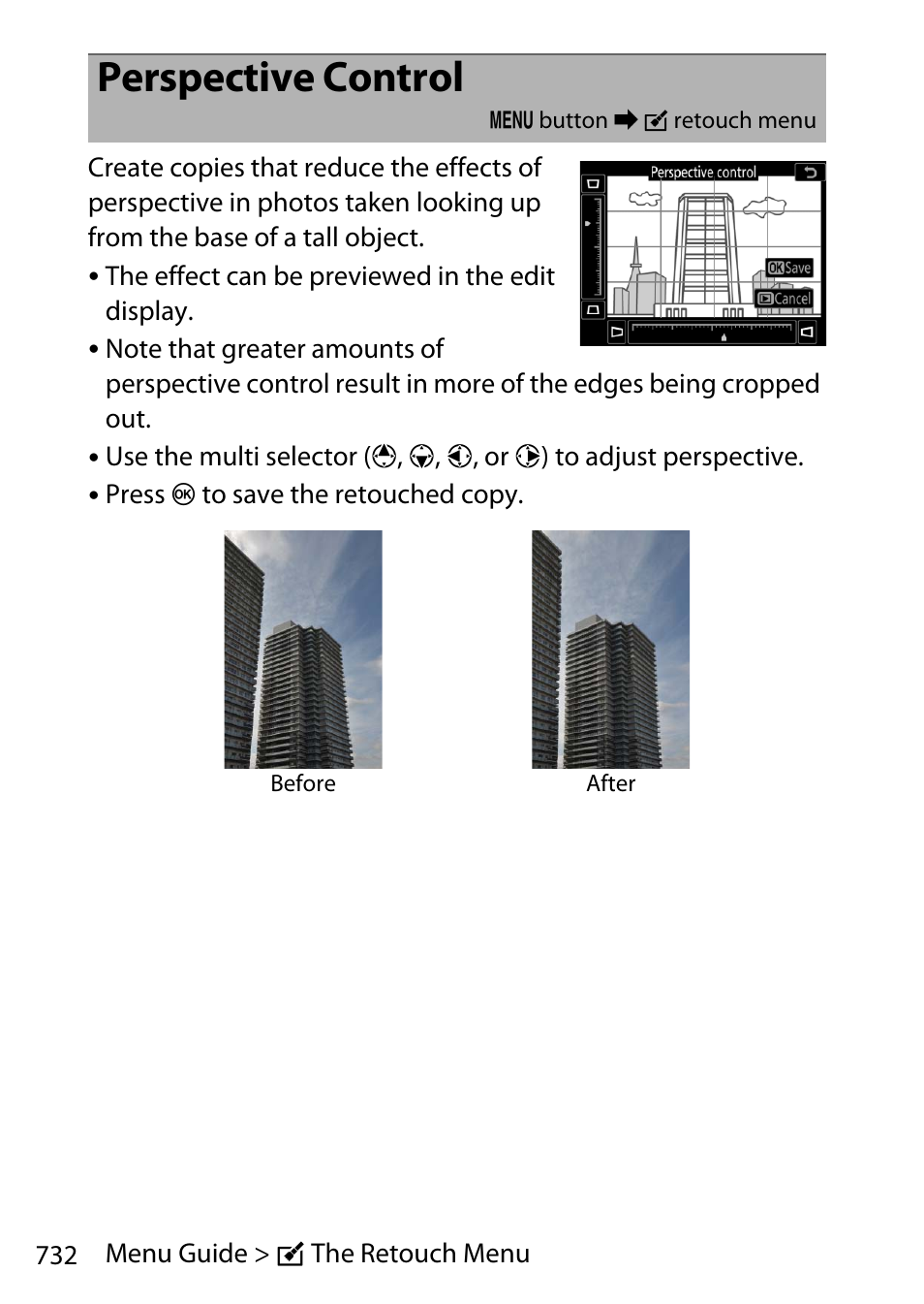 Perspective control | Nikon D780 DSLR Camera (Body Only) User Manual | Page 778 / 944