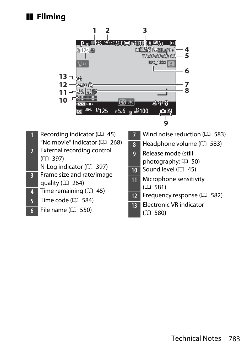 Filming | Nikon D780 DSLR Camera (Body Only) User Manual | Page 829 / 944