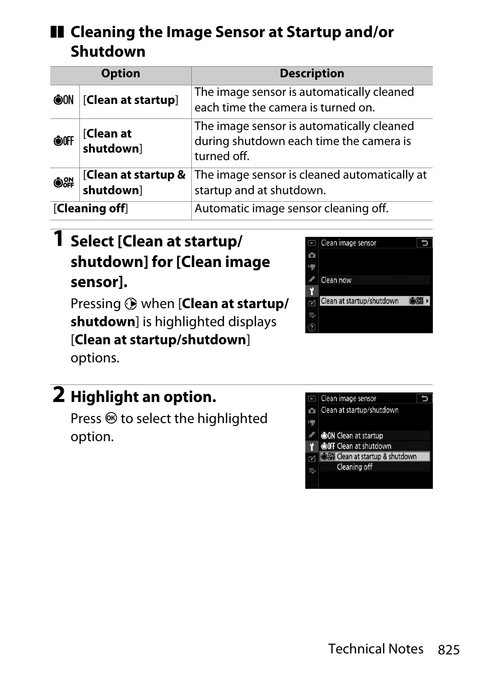 Highlight an option | Nikon D780 DSLR Camera (Body Only) User Manual | Page 871 / 944