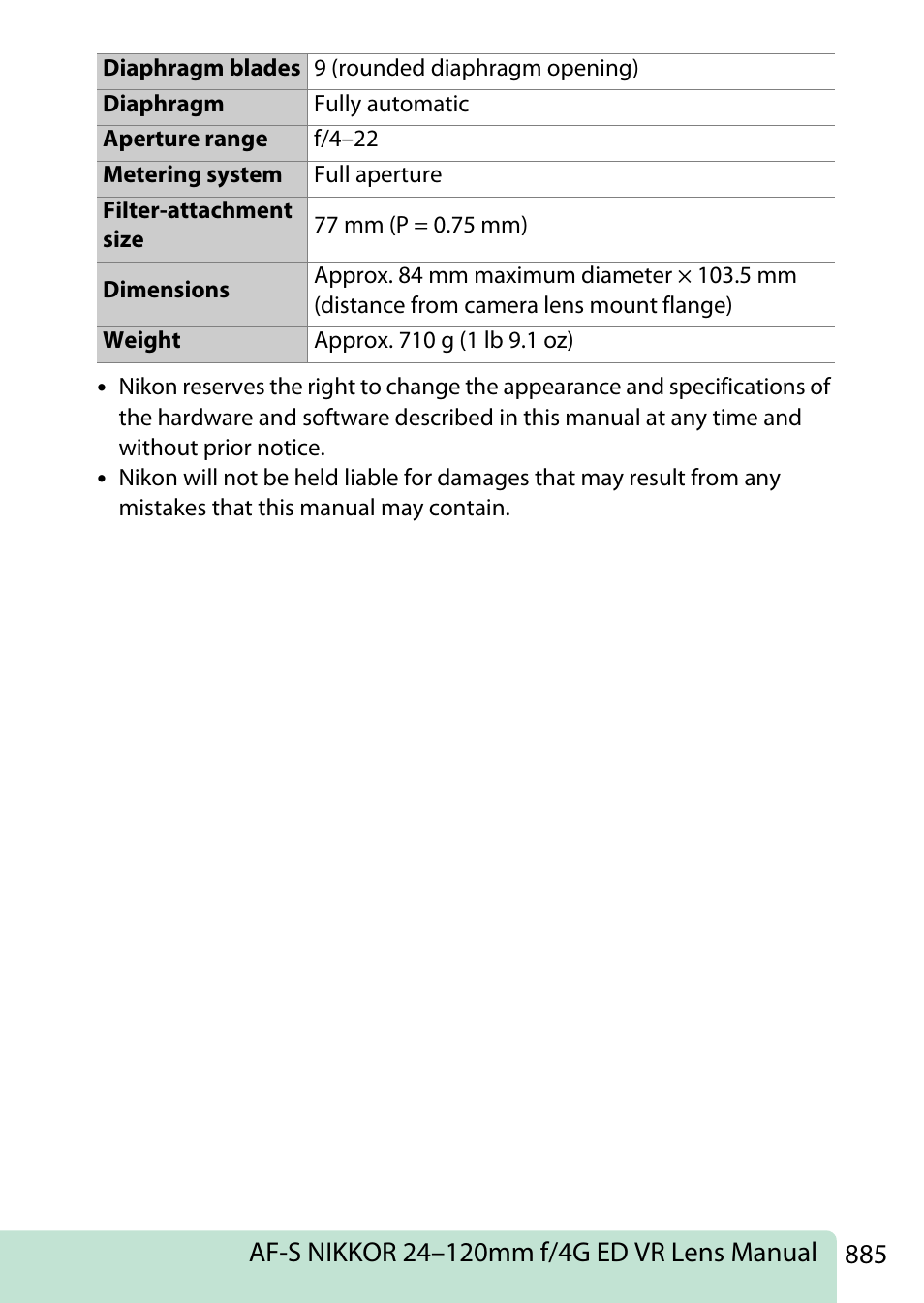 Nikon D780 DSLR Camera (Body Only) User Manual | Page 931 / 944