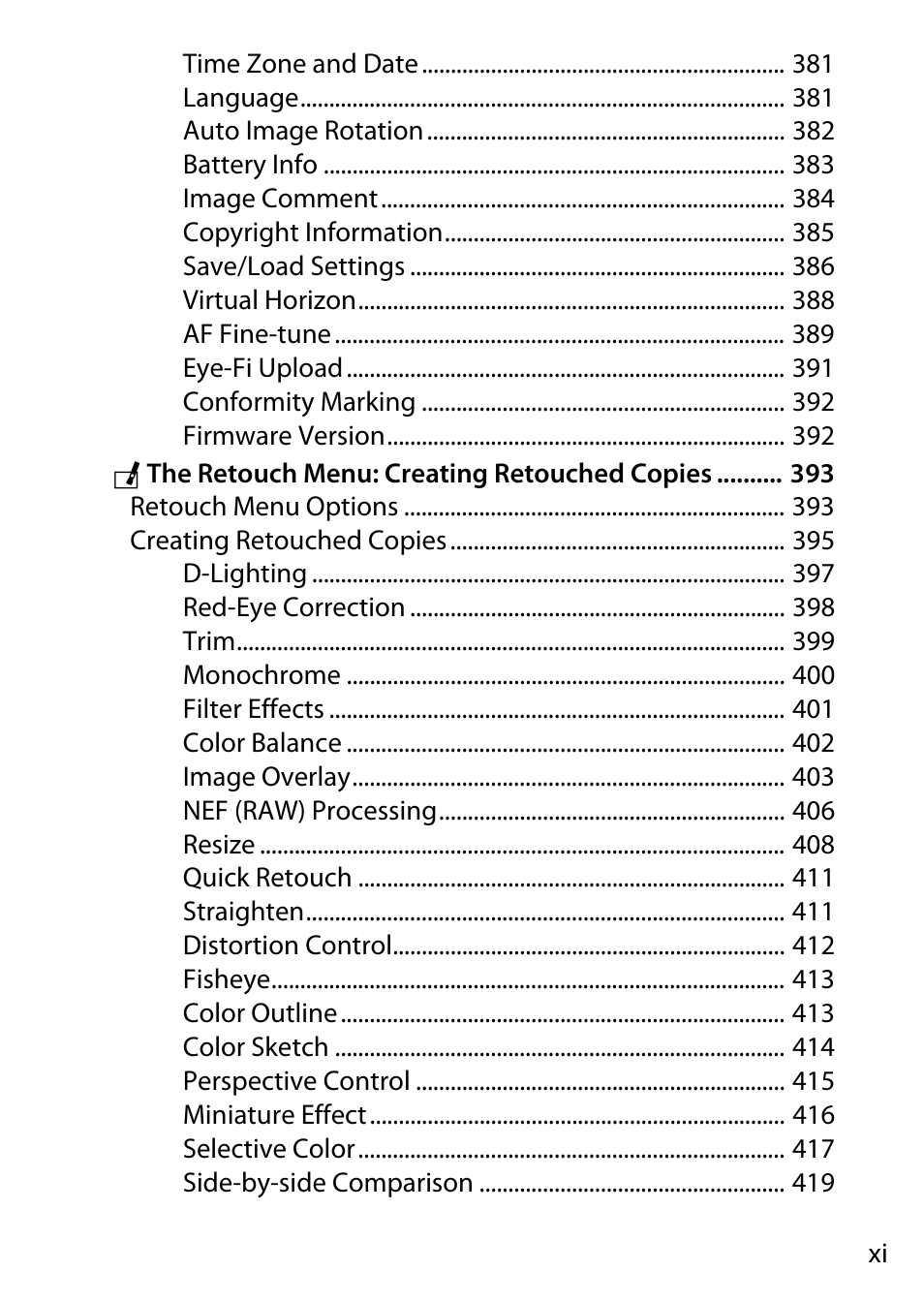 Nikon D750 DSLR Camera (Body Only) User Manual | Page 13 / 537