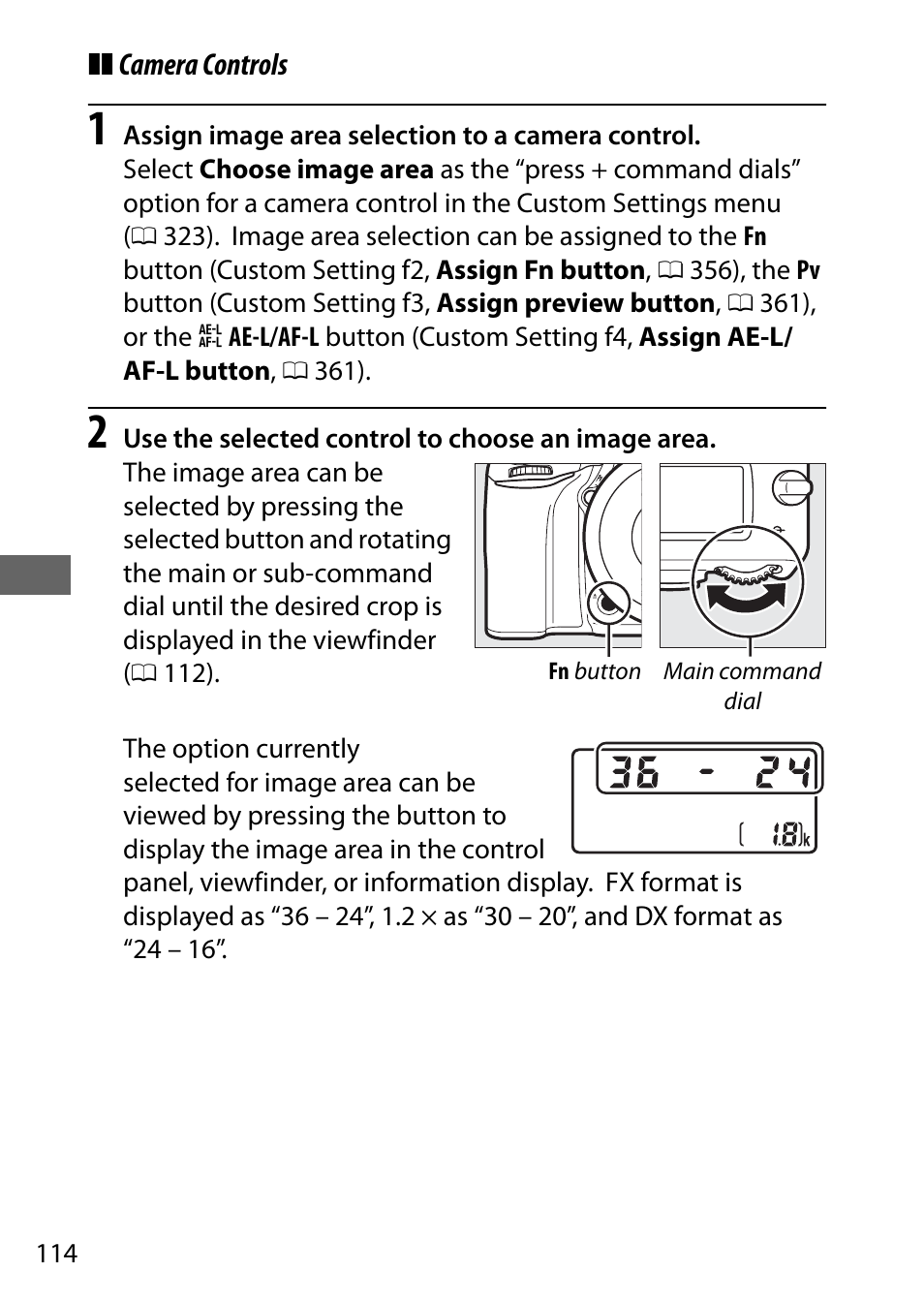 114 ca | Nikon D750 DSLR Camera (Body Only) User Manual | Page 142 / 537