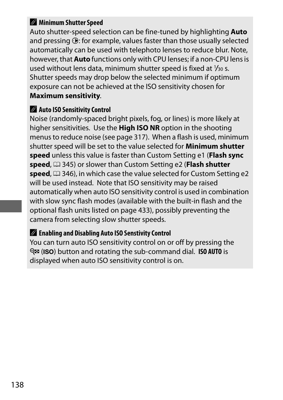 138 a | Nikon D750 DSLR Camera (Body Only) User Manual | Page 166 / 537