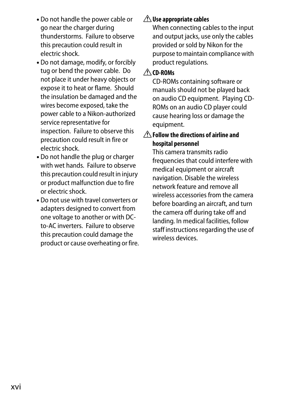 Nikon D750 DSLR Camera (Body Only) User Manual | Page 18 / 537