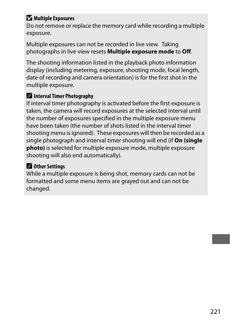 Nikon D750 DSLR Camera (Body Only) User Manual | Page 249 / 537