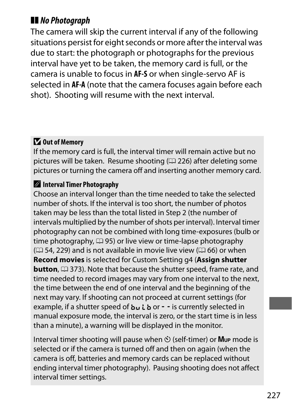 No photograph | Nikon D750 DSLR Camera (Body Only) User Manual | Page 255 / 537