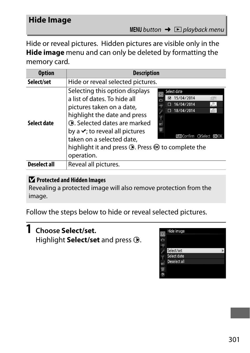 Hide image | Nikon D750 DSLR Camera (Body Only) User Manual | Page 329 / 537