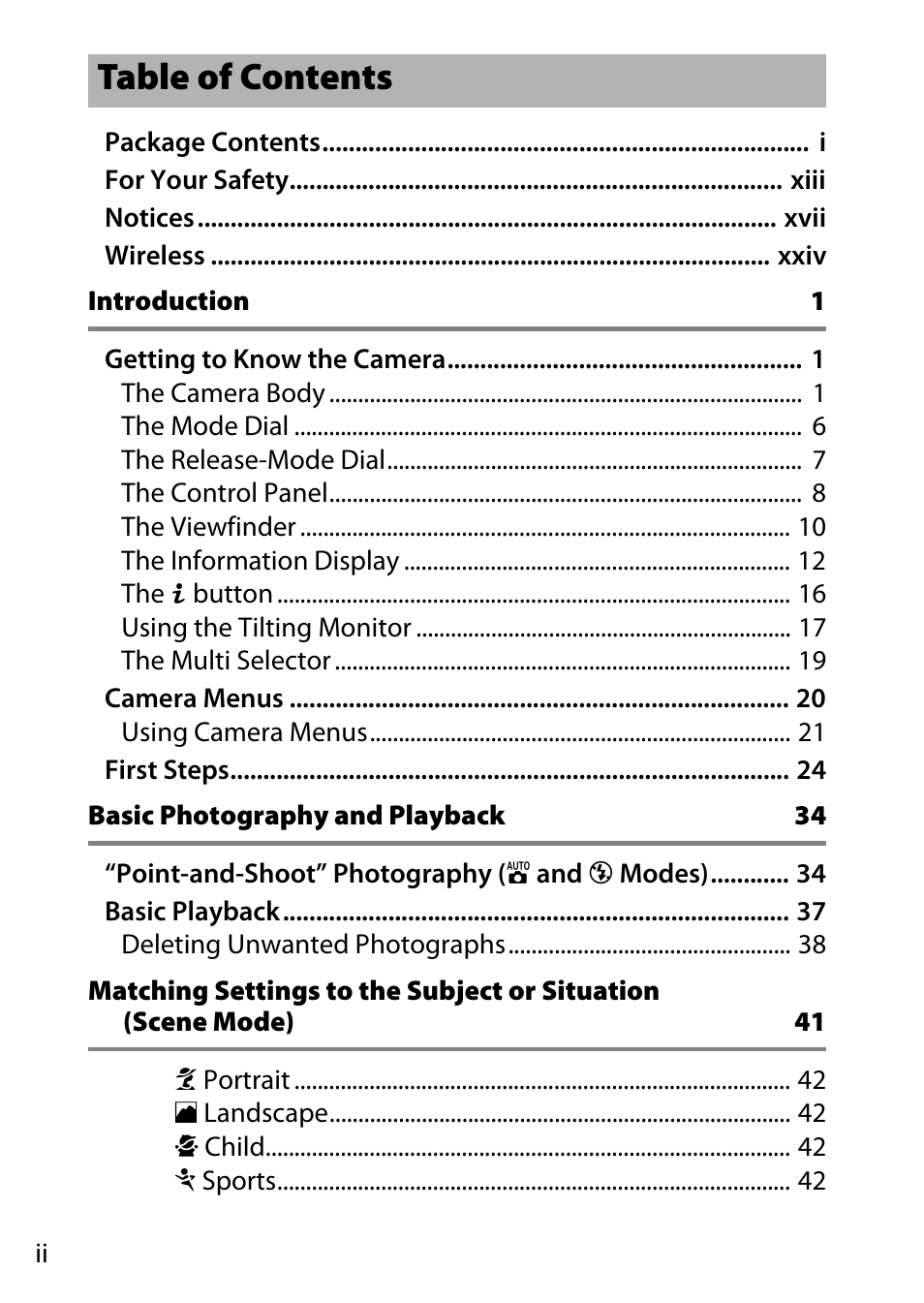 Nikon D750 DSLR Camera (Body Only) User Manual | Page 4 / 537