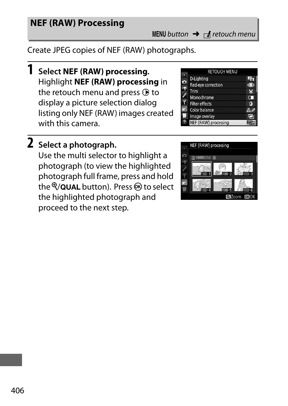 Nef (raw) processing | Nikon D750 DSLR Camera (Body Only) User Manual | Page 434 / 537