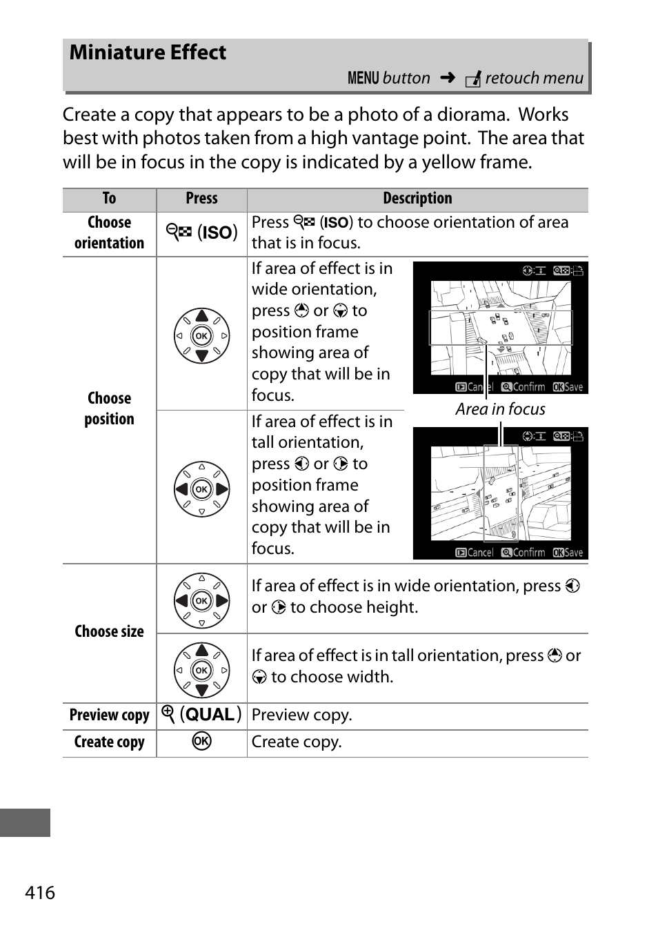 Miniature effect, W( s ), X( t ) | Nikon D750 DSLR Camera (Body Only) User Manual | Page 444 / 537